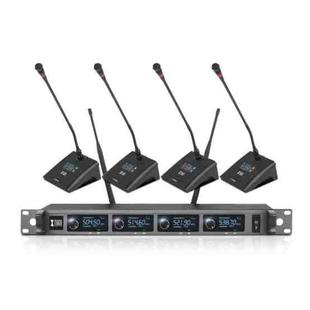XTUGA A140-C Wireless Microphone System 4-Channel UHF Four Conference Mics(EU Plug)