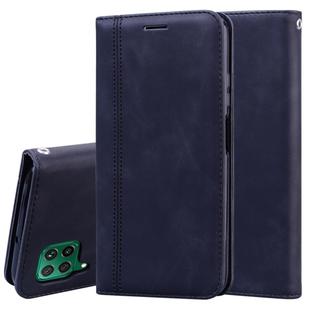 For Huawei P40 Lite Frosted Business Magnetic Horizontal Flip PU Leather Case with Holder & Card Slot & Lanyard(Black)