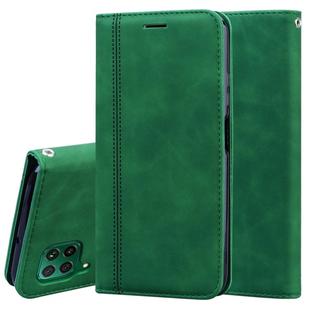 For Huawei P40 Lite Frosted Business Magnetic Horizontal Flip PU Leather Case with Holder & Card Slot & Lanyard(Green)