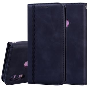 For Huawei P Smart 2019 Frosted Business Magnetic Horizontal Flip PU Leather Case with Holder & Card Slot & Lanyard(Black)