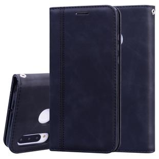 For Huawei P30 Lite Frosted Business Magnetic Horizontal Flip PU Leather Case with Holder & Card Slot & Lanyard(Black)