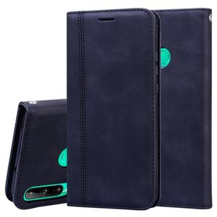 For Huawei P40 Lite E / Y7P Frosted Business Magnetic Horizontal Flip PU Leather Case with Holder & Card Slot & Lanyard(Black)