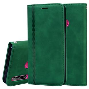 For Huawei Honor 10i / 20i Frosted Business Magnetic Horizontal Flip PU Leather Case with Holder & Card Slot & Lanyard(Green)
