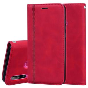 For Huawei Honor 10i / 20i Frosted Business Magnetic Horizontal Flip PU Leather Case with Holder & Card Slot & Lanyard(Red)