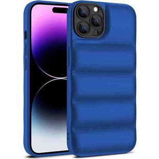 For iPhone 15 Pro Eiderdown Airbag Shockproof Phone Case(Blue)