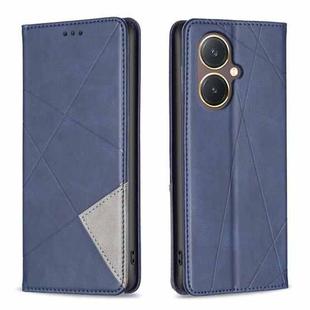 For vivo Y27 4G Prismatic Invisible Magnetic Leather Phone Case(Blue)
