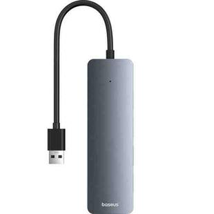 Baseus Ultra Joy Series 4 in 1 USB to USB3.0x4 HUB Adapter, Cable Length: 15cm(Space Grey)