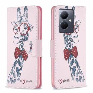 For vivo Y78 5G Colored Drawing Pattern Leather Phone Case(Deer)