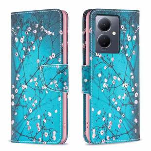 For vivo Y78 5G Colored Drawing Pattern Leather Phone Case(Plum Blossom)