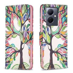 For vivo Y78 5G Colored Drawing Pattern Leather Phone Case(Tree Life)