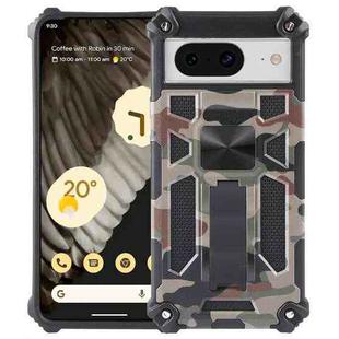 For Google Pixel 8 Pro Camouflage Armor Kickstand TPU + PC Magnetic Phone Case(Army Green)