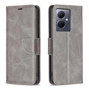 For vivo Y78 5G Lambskin Texture Leather Phone Case(Grey)