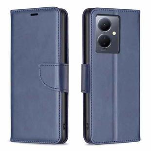 For vivo Y78 5G Lambskin Texture Leather Phone Case(Blue)