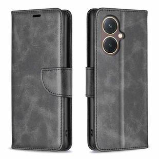 For vivo Y27 4G Lambskin Texture Leather Phone Case(Black)