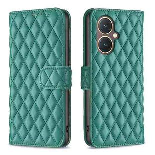 For vivo Y27 4G Diamond Lattice Wallet Flip Leather Phone Case(Green)