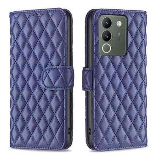 For vivo Y200 5G Diamond Lattice Wallet Flip Leather Phone Case(Blue)