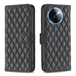 For vivo Y200i 5G / Y38 5G Diamond Lattice Wallet Flip Leather Phone Case(Black)