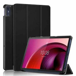 For Lenovo Tab M10 5G 10.6 3-folding Leather Smart Tablet Case(Black)