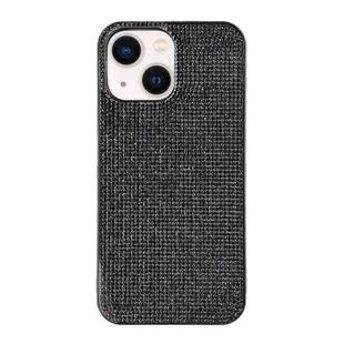 For iPhone 14 Solid Color Diamond TPU Phone Case(Black)