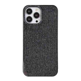 For iPhone 14 Pro Solid Color Diamond TPU Phone Case(Black)