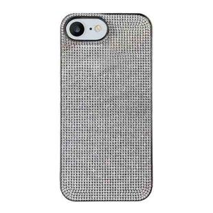 For iPhone SE 2022 / 2020 / 8 / 7 Solid Color Diamond TPU Phone Case(Silver)