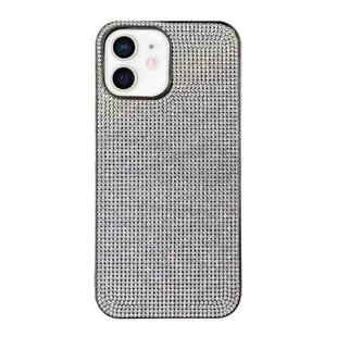 For iPhone 11 Solid Color Diamond TPU Phone Case(Silver)