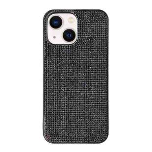 For iPhone 15 Solid Color Diamond TPU Phone Case(Black)