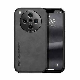 For OPPO Find X8 Pro Skin Feel Magnetic Leather Back Phone Case(Dark Grey)