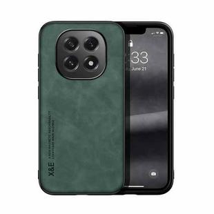 For OPPO A5 5G Global Skin Feel Magnetic Leather Back Phone Case(Green)