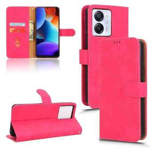 For Blackview Oscal Modern 8 / Color 8 Skin Feel Magnetic Flip Leather Phone Case(Rose Red)