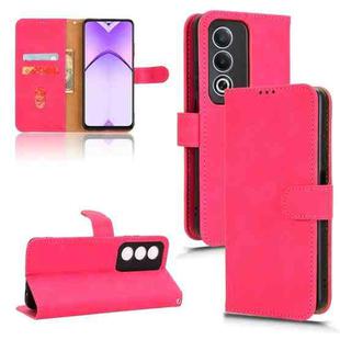 For OPPO A3 Pro Global Skin Feel Magnetic Flip Leather Phone Case(Rose Red)