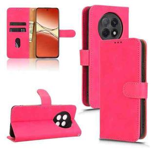 For OPPO F29 Pro Skin Feel Magnetic Flip Leather Phone Case(Rose Red)