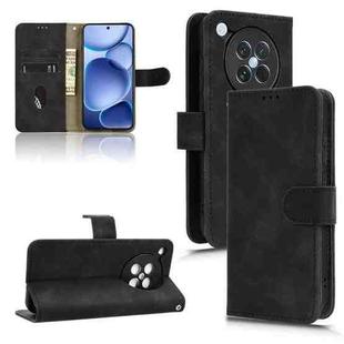 For OPPO Find X8s 5G Skin Feel Magnetic Flip Leather Phone Case(Black)