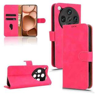 For OPPO Find X8 Ultra 5G Skin Feel Magnetic Flip Leather Phone Case(Rose Red)