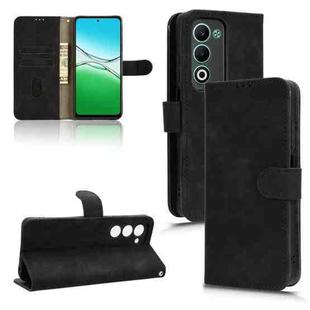 For OPPO A5 5G Global Skin Feel Magnetic Flip Leather Phone Case(Black)