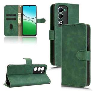 For OPPO A5 5G Global Skin Feel Magnetic Flip Leather Phone Case(Green)