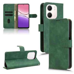 For OPPO A5x 5G / 4G Skin Feel Magnetic Flip Leather Phone Case(Green)
