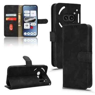 For Nothing Phone 2a Skin Feel Magnetic Flip Leather Phone Case(Black)