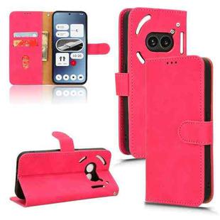 For Nothing Phone 2a Skin Feel Magnetic Flip Leather Phone Case(Rose Red)