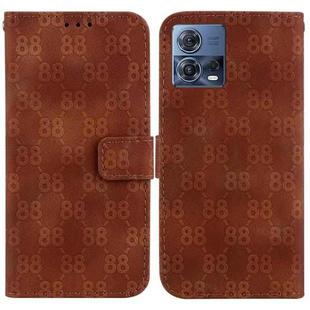 For Motorola Moto S30 Pro/Edge 30 Fusion 5G Double 8-shaped Embossed Leather Phone Case(Brown)