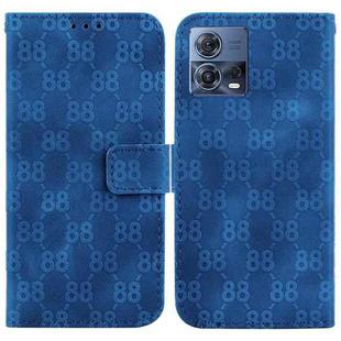 For Motorola Moto S30 Pro/Edge 30 Fusion 5G Double 8-shaped Embossed Leather Phone Case(Blue)