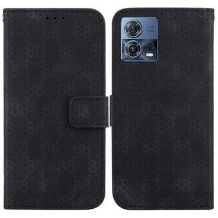 For Motorola Moto S30 Pro/Edge 30 Fusion 5G Double 8-shaped Embossed Leather Phone Case(Black)