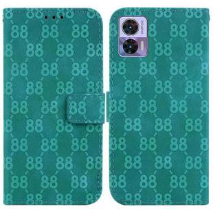 For Motorola Edge 30 Neo / Edge 30 Lite Double 8-shaped Embossed Leather Phone Case(Green)