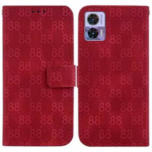 For Motorola Edge 30 Neo / Edge 30 Lite Double 8-shaped Embossed Leather Phone Case(Red)