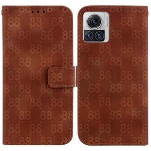 For Motorola Moto X30 Pro/Edge 30 Ultra 5G Double 8-shaped Embossed Leather Phone Case(Brown)