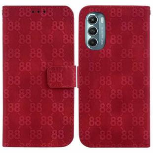 For Motorola Moto G Stylus 5G 2022 Double 8-shaped Embossed Leather Phone Case(Red)