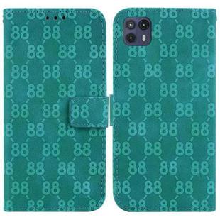 For Motorola Moto G50 5G Double 8-shaped Embossed Leather Phone Case(Green)