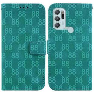For Motorola Moto G60S Double 8-shaped Embossed Leather Phone Case(Green)