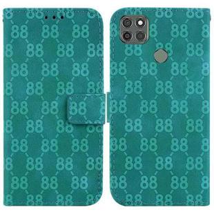 For Motorola Moto G9 Power Double 8-shaped Embossed Leather Phone Case(Green)
