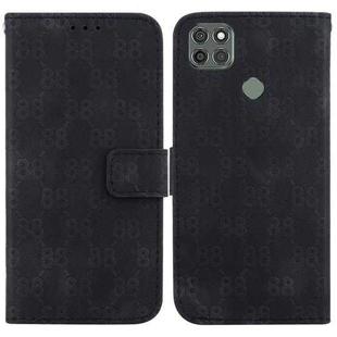 For Motorola Moto G9 Power Double 8-shaped Embossed Leather Phone Case(Black)